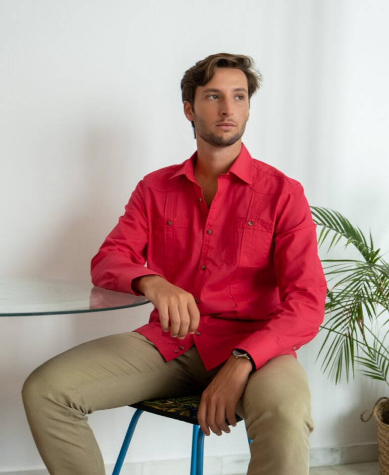 Guayabera fucsia