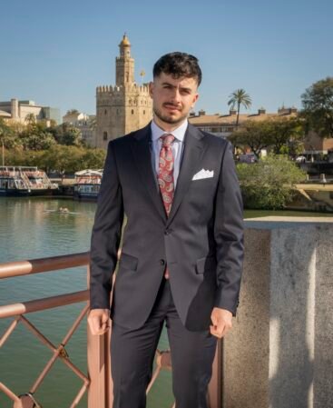 TRAJE GANM LANA AZUL MARINO